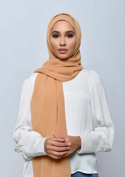 Georgette Chiffon - peach