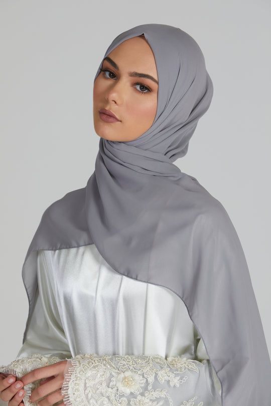 Georgette Chiffon - Ash grey