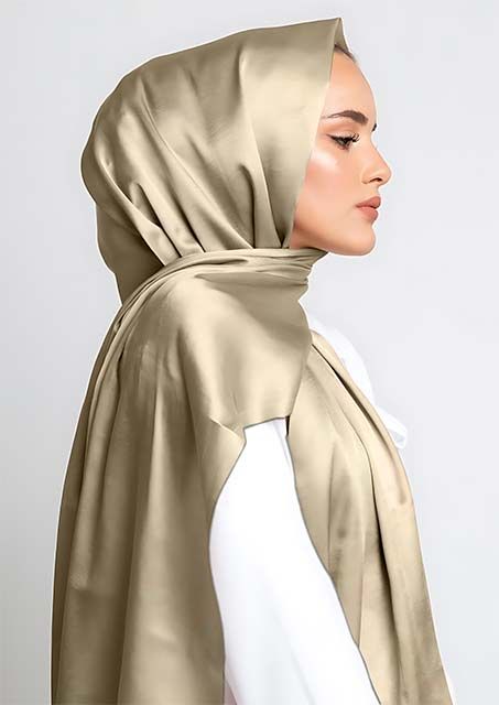 CRINCKLE SILK - IVARY GOLD