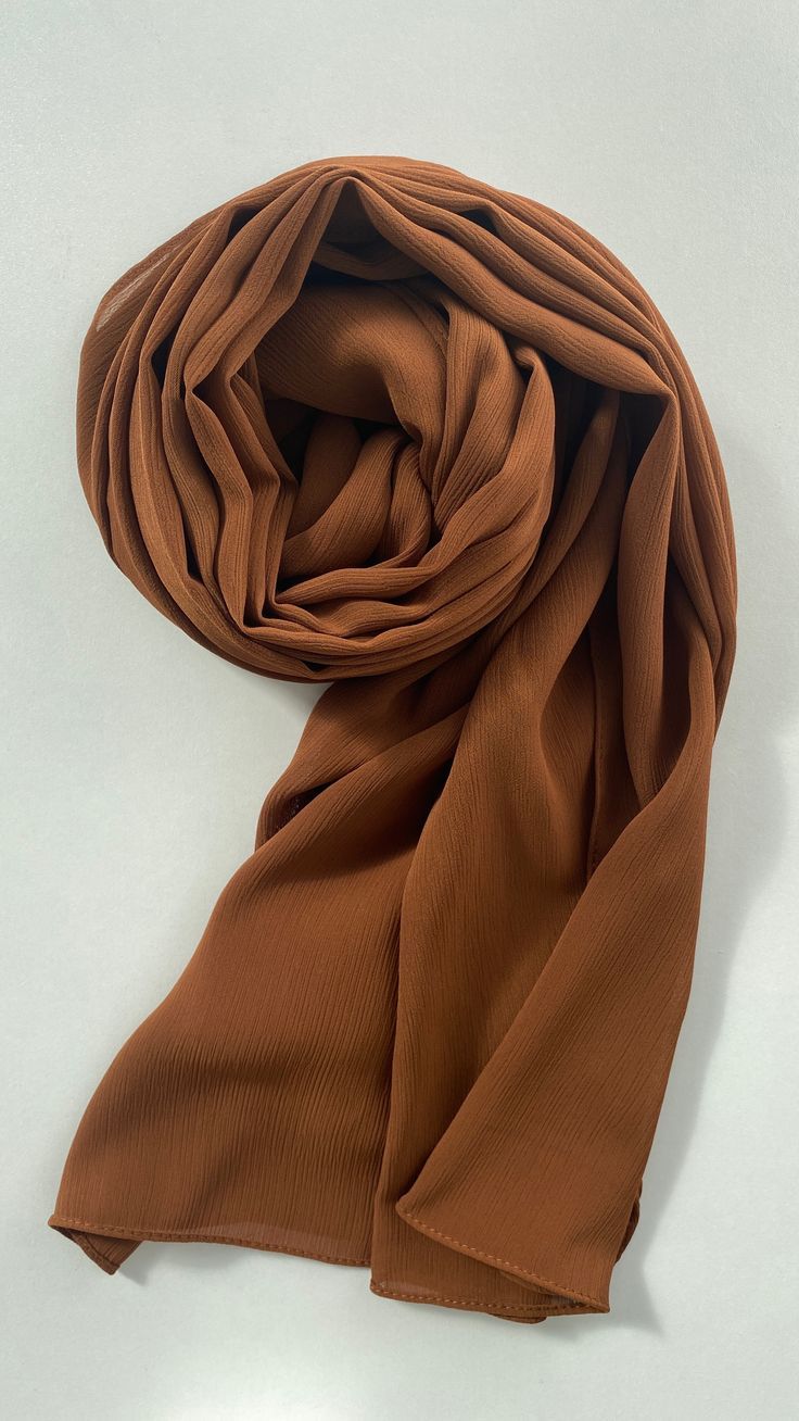 Georgette Chiffon - Wood Brown