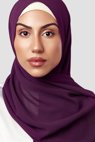 Georgette Chiffon - Plum