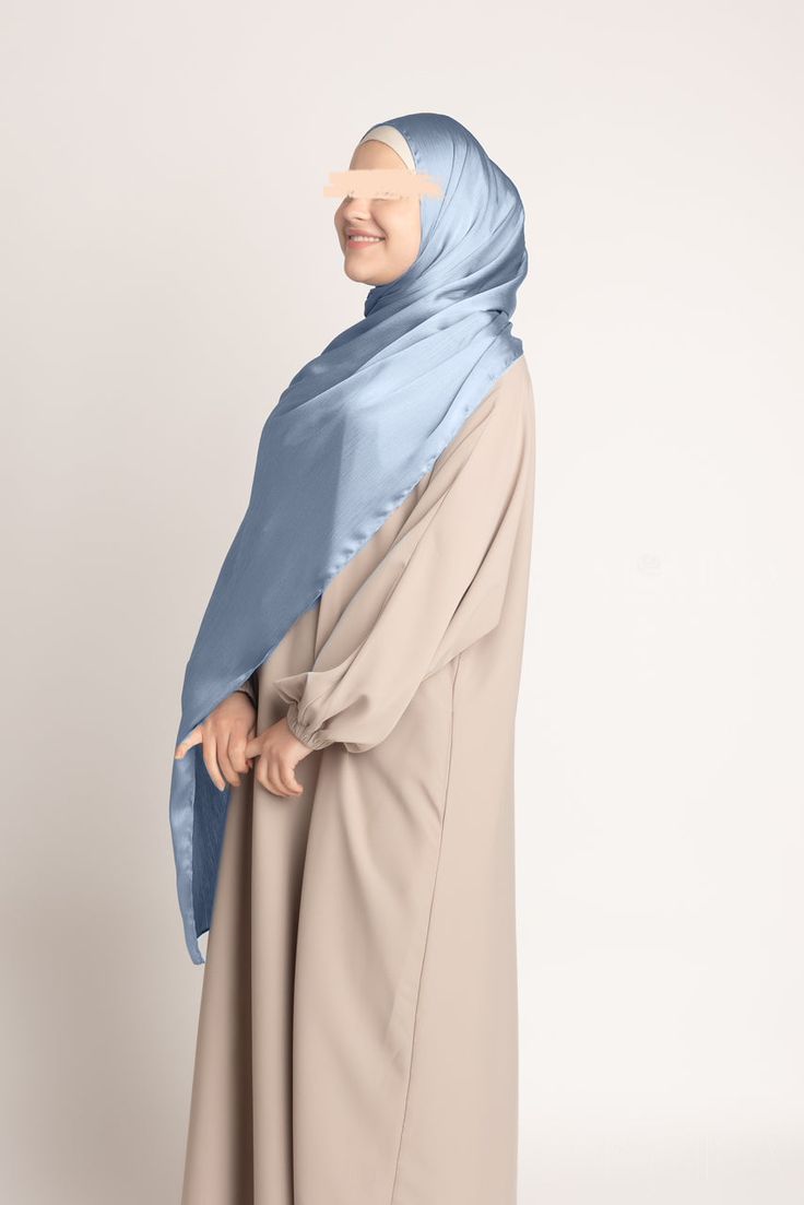 CRINCKLE SILK - LIGHT BLUE