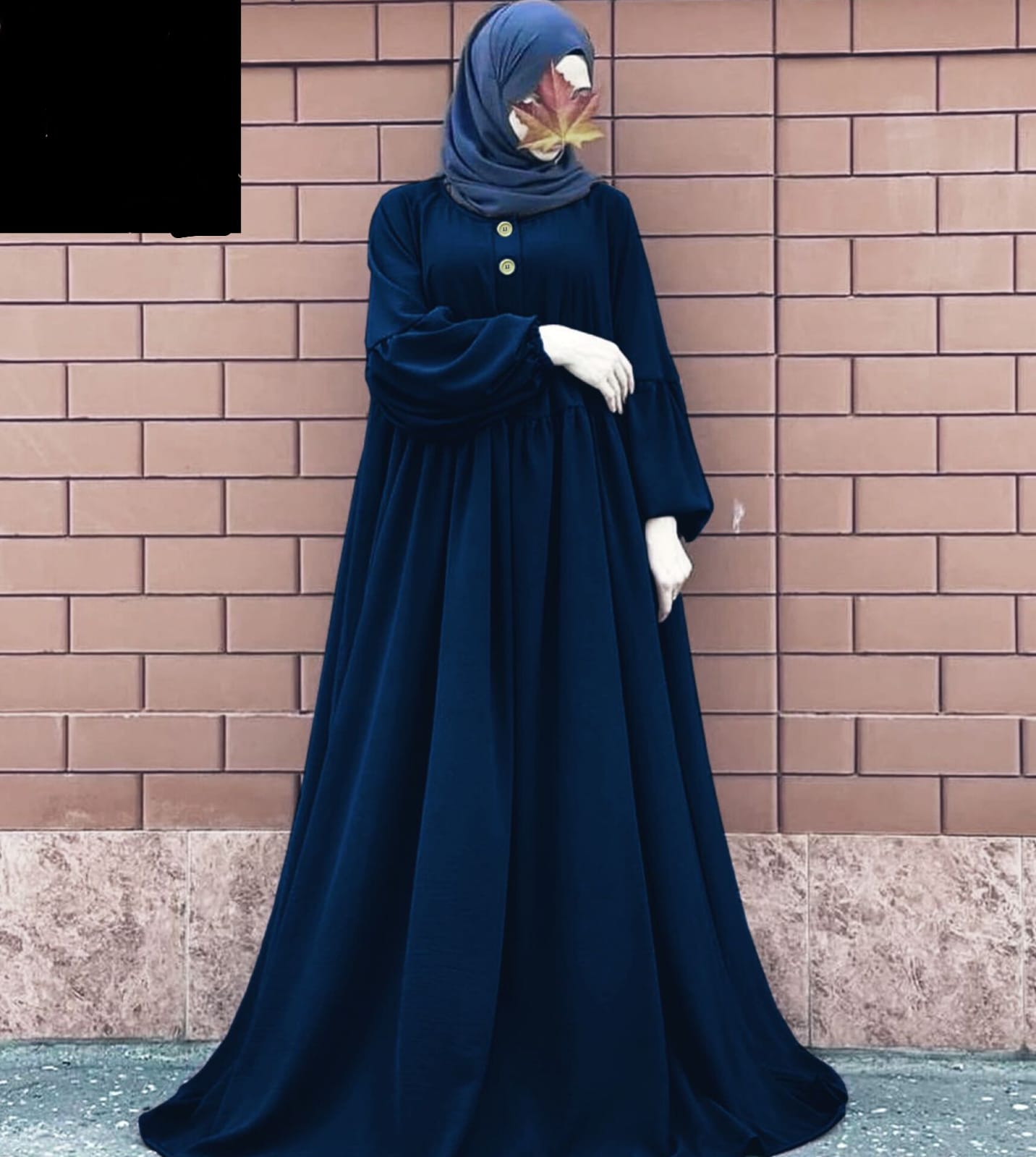 ABAYA - WOOD BUTTON WITH STOLLER