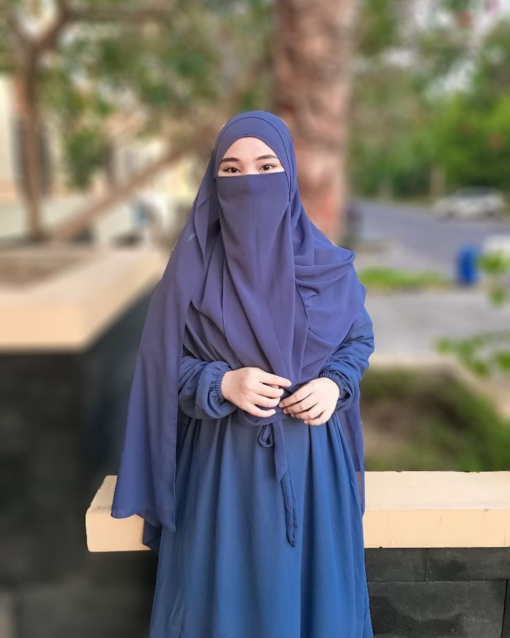 NIQAB - NAVY BLUE