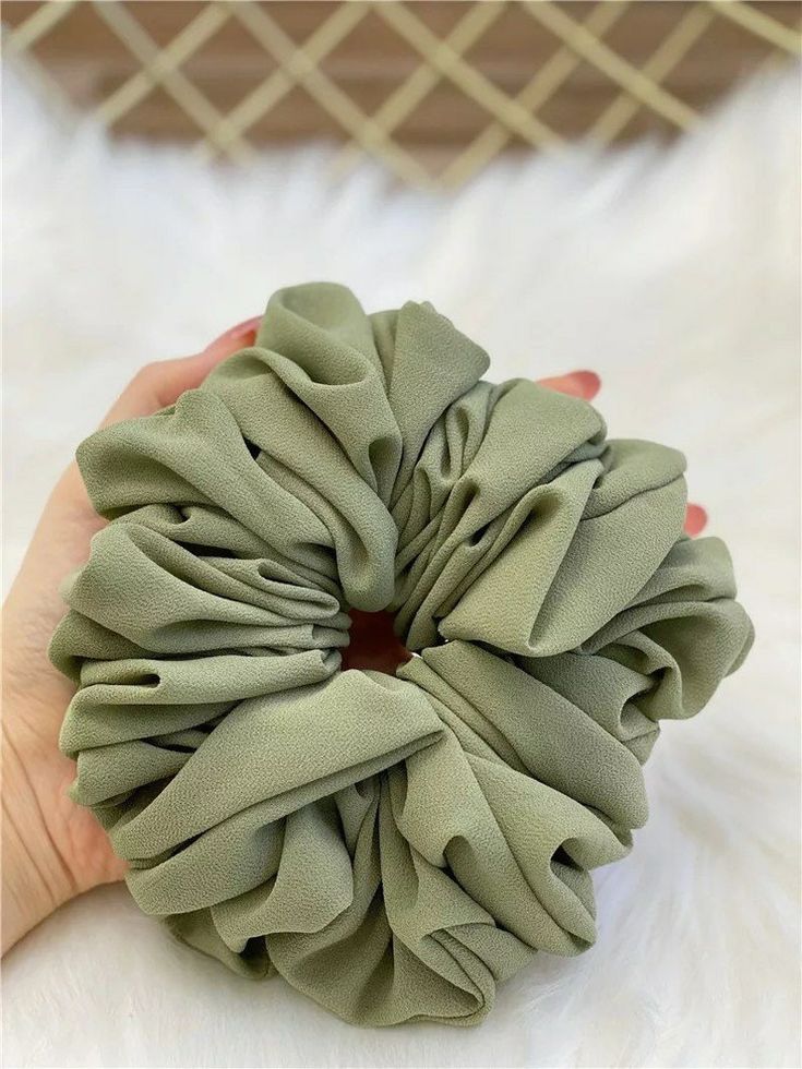 Scrunchie -  Olive green